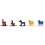 MINECRAFT Zestaw 20 Metalowych Figurek Seria 5